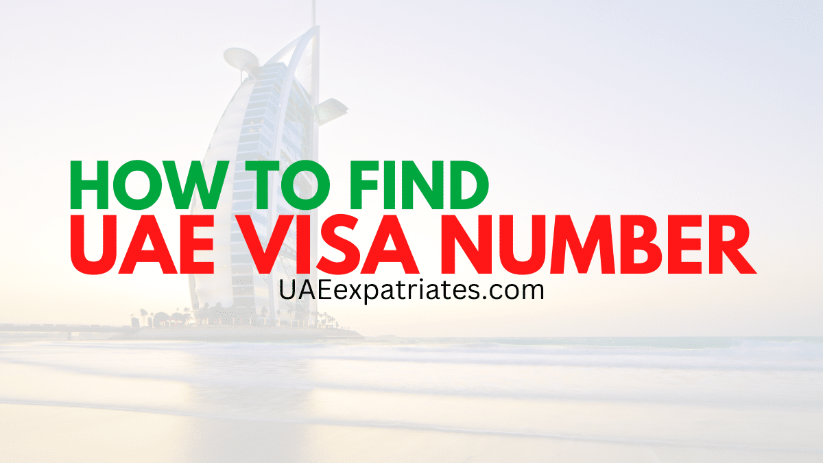 what is tourist visa number in uae