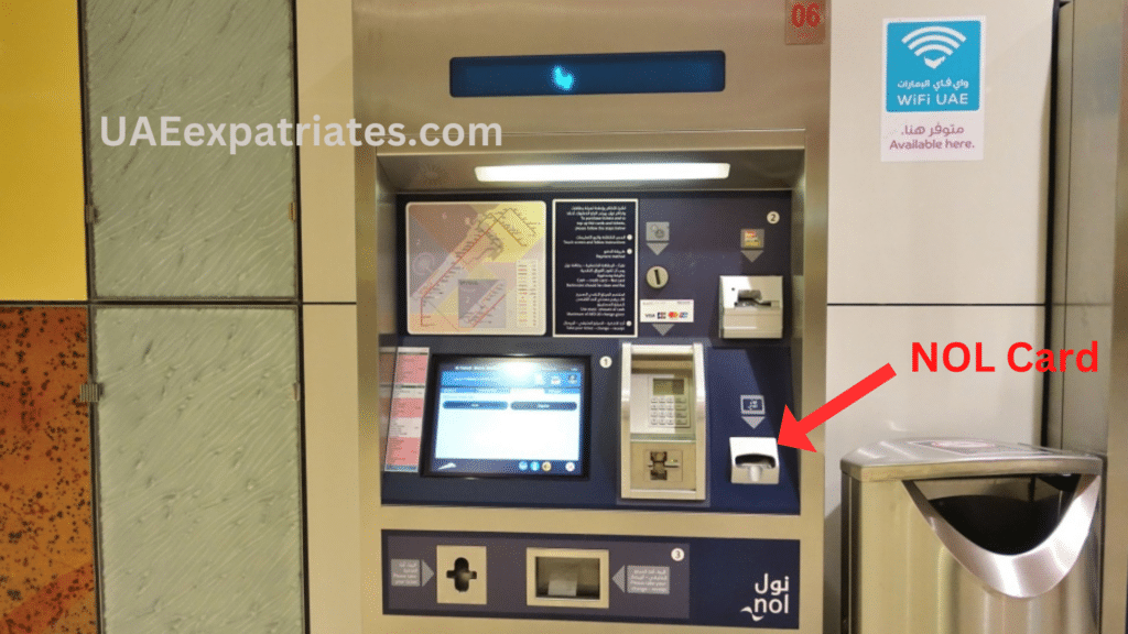 how to check nol card balance at vending machines in metro stations