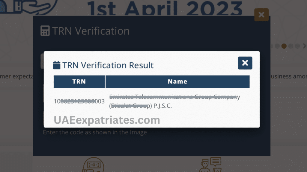 TRN verification UAE online on FTA website. How to verify TRN in UAE.