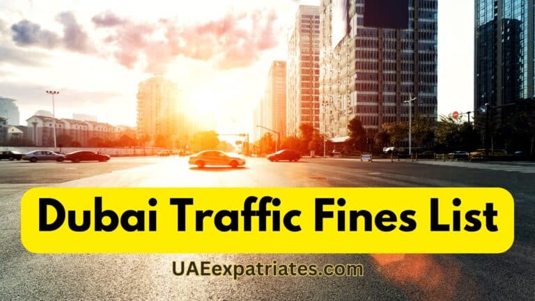 Dubai Traffic Fines List