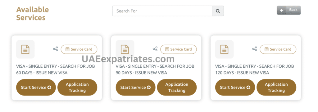 uae jobseeker visa application online icp website